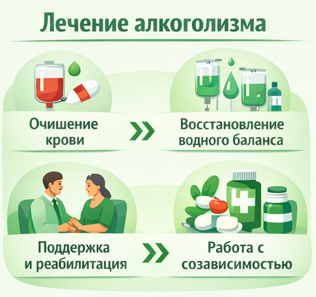 лечение алкоголизма в Нерчинске этапы